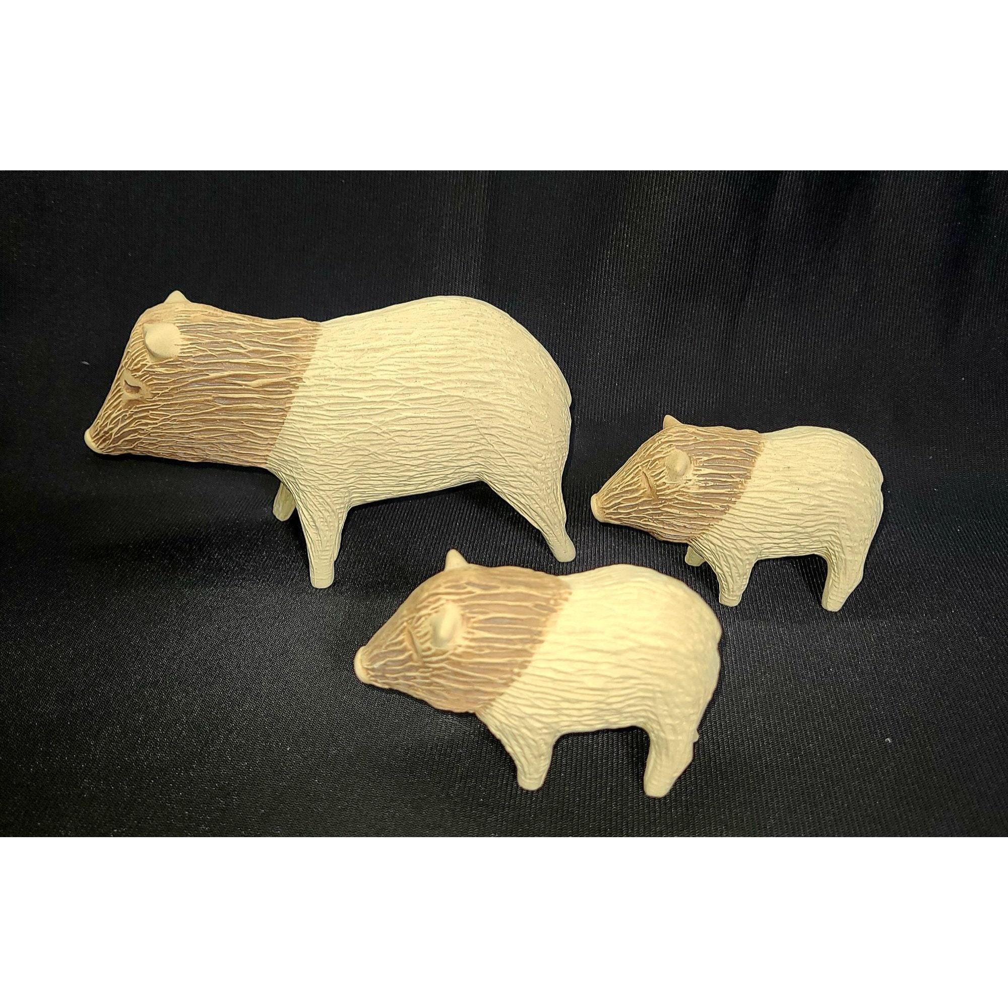 素焼き、民芸陶器の豚/豚の家族 - Etsy 日本