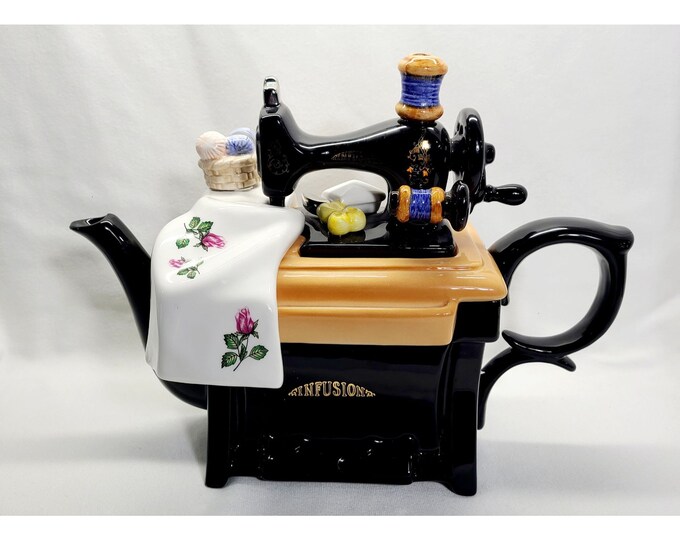 Rare,paul Cardew Designs Large Sewing Machine Infusion Teapot W