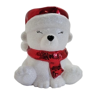 Candelabro de 3 mechas con forma de oso polar - Bath and Body Works