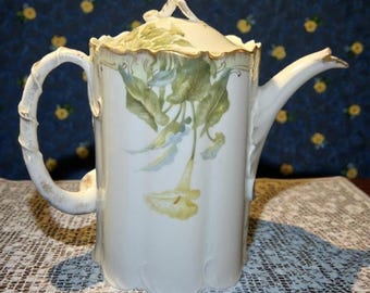 1890s Rosenthal Monbijou Porcelain Coffee/chocolate Pot Calla