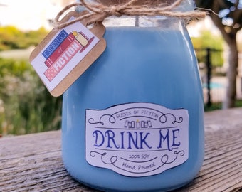 Drink Me Potion Bottle Soy Candle / Disney Alice in Wonderland Inspired