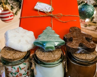 Build Your Own Christmas Spa Gift Box Set / Holiday Gift / Soap / Candles