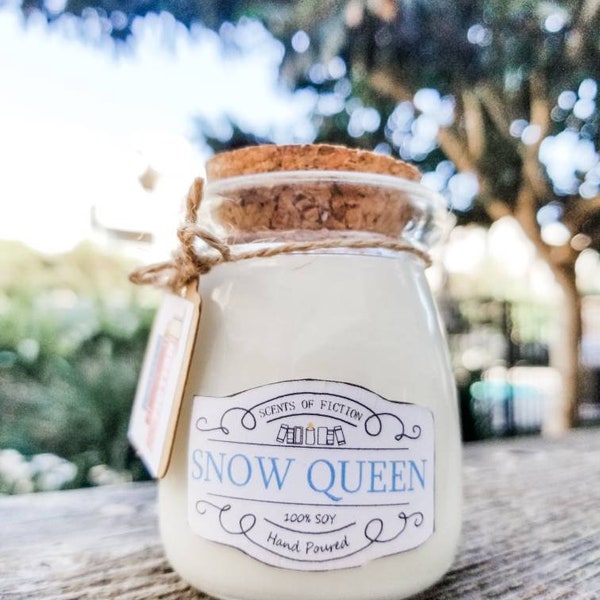 SNOW QUEEN CANDLE / Disney Frozen Inspired Elsa North Mountain Scented Candle / Christmas Gift