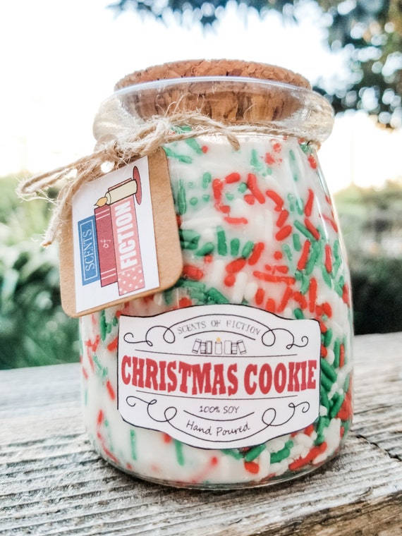 Christmas Cookie Candle With Sprinkles / Snickerdoodle Scent / Etsy