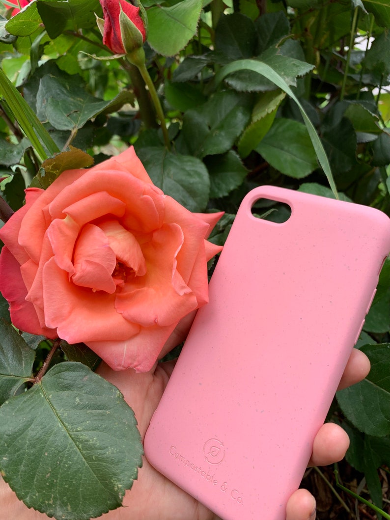 11 8 Rose Pink 100/% Compostable Biodegradable Plant Based Zero Waste Eco case iPhone 7 11 Pro 12 ,Xr 12 Mini 12 Pro X SE2020 XS