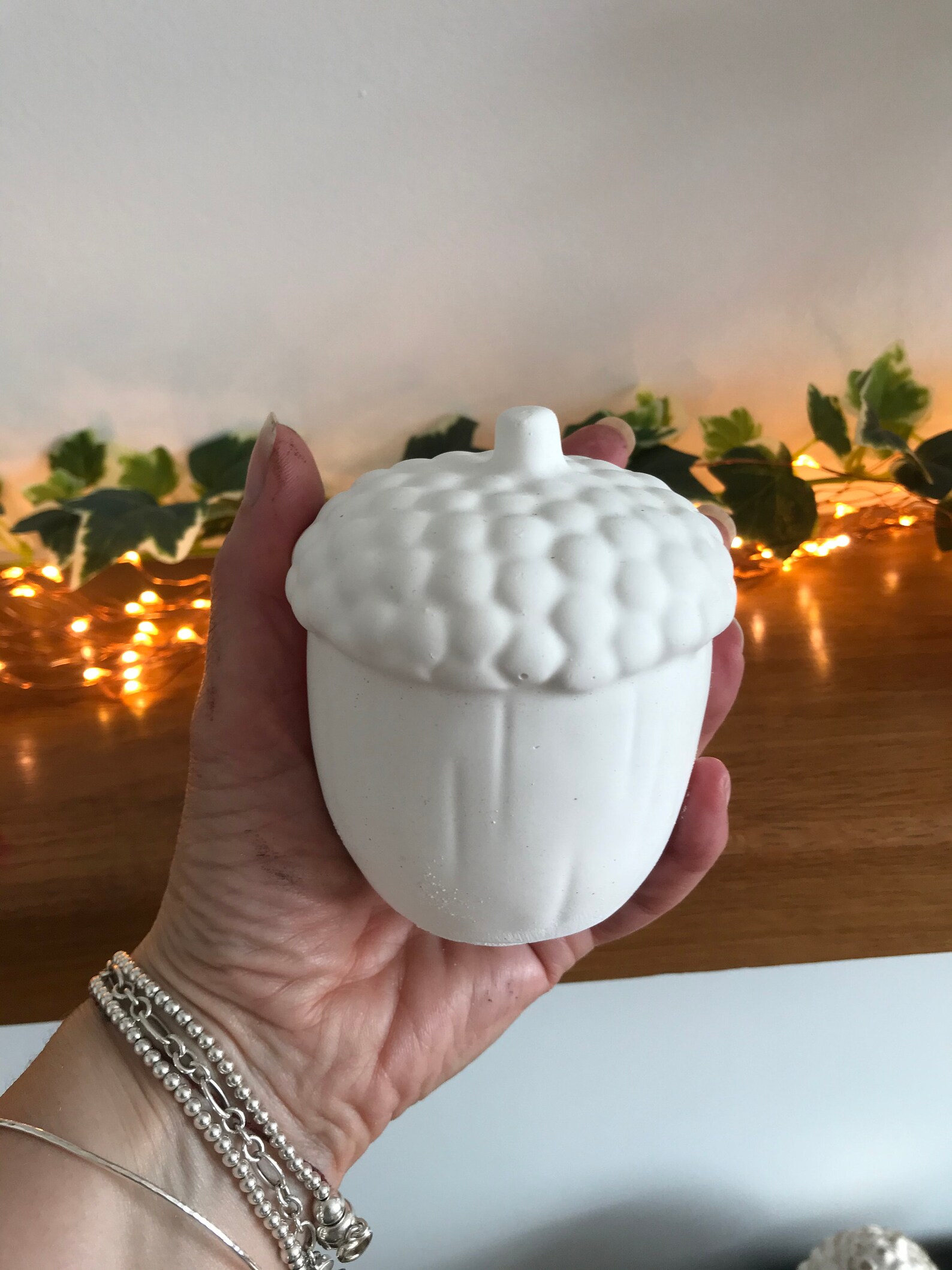 Acorn giant ceramic plastic home decor autumn fall ornament Etsy