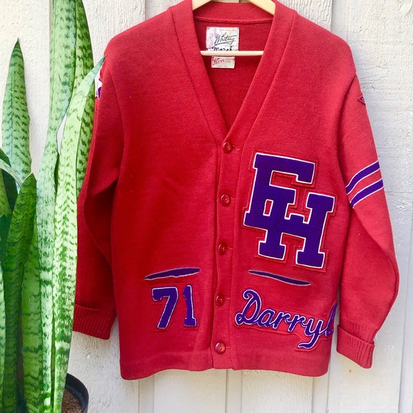 Mens Letterman Cardigan Sweater Etsy Canada