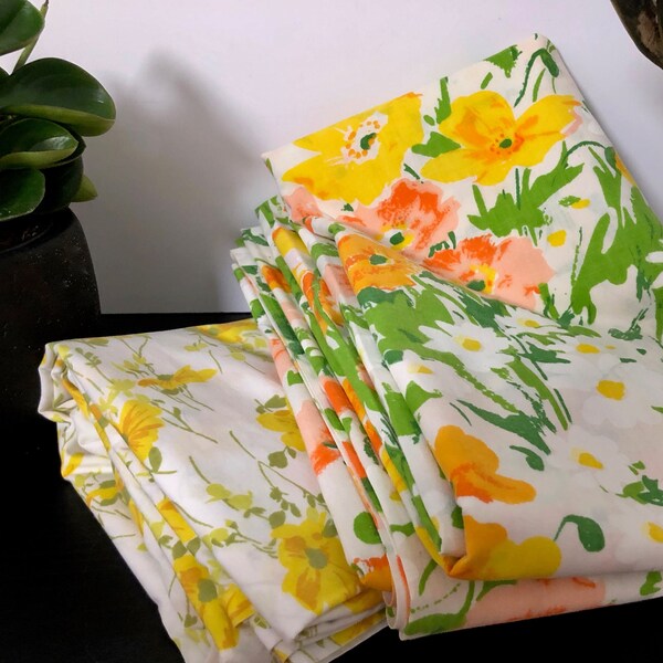 Vintage Bed Sheet Etsy