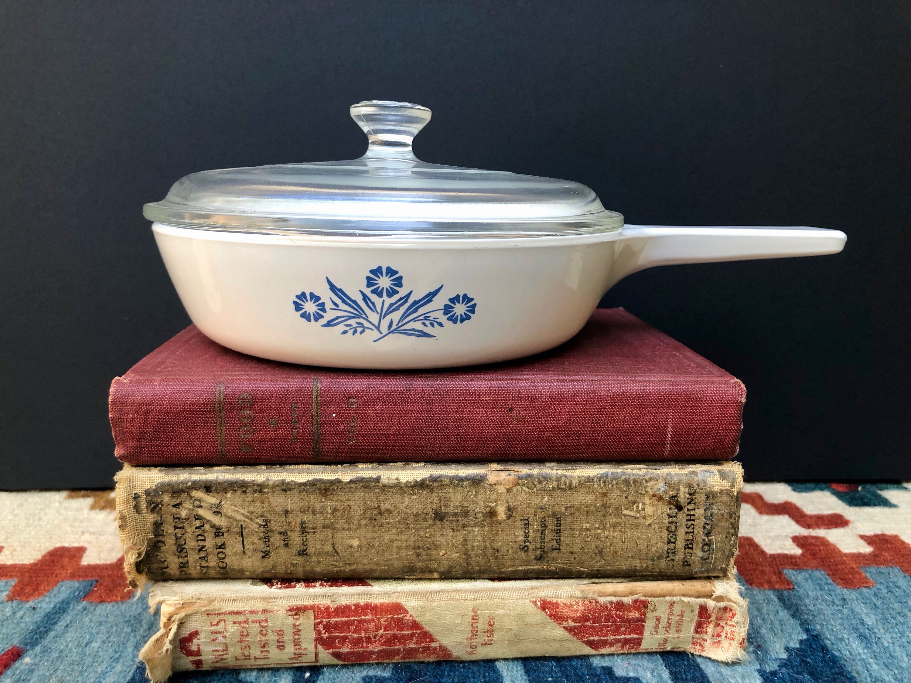 Pyrex Blue Cornflower Skillet P83B Vintage P81B Corning Etsy