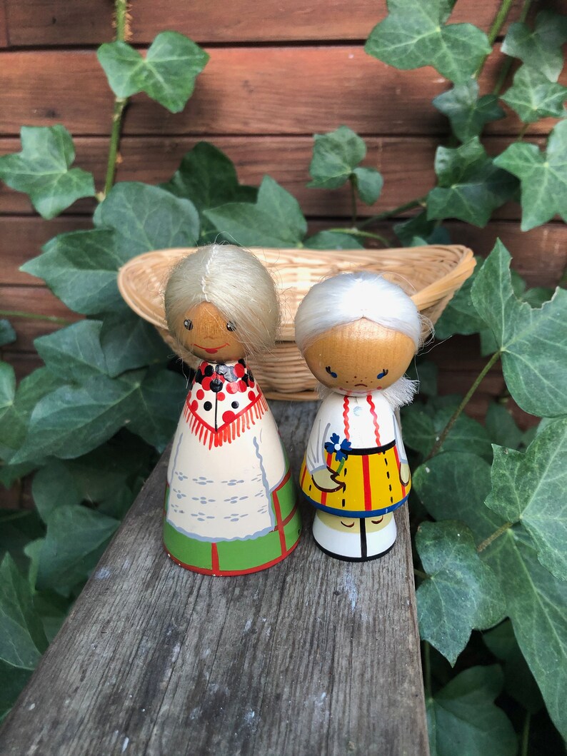 Vintage Wooden Ussr Dolls 4 Hand Painted Boho Farmhouse Rustic Cottage Folk Art Mother Daughter Figurines Knick Knacks Art Collectibles Vadel Com