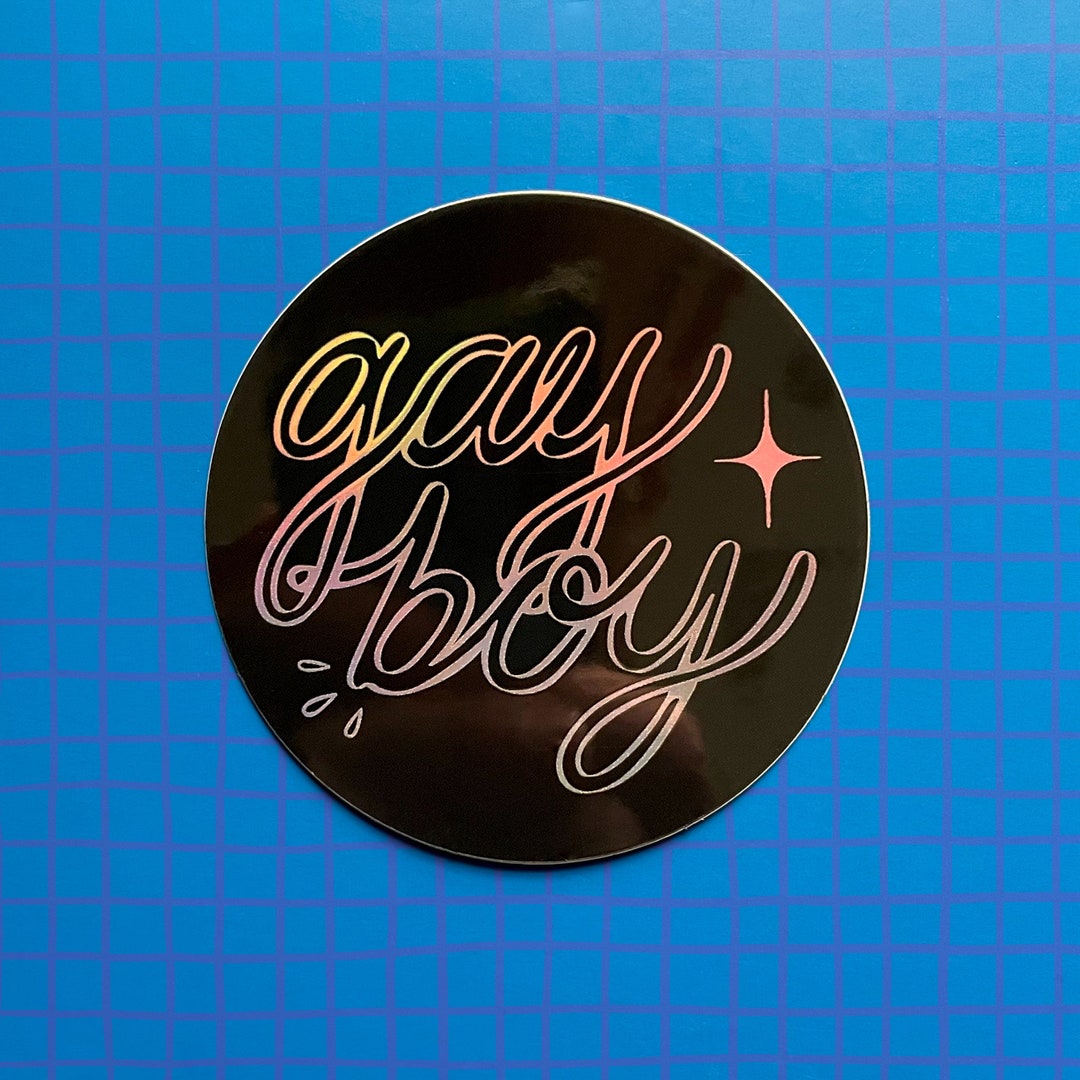 Stateboyzz Sticker Gayboy Holographic Vinyl Sticker - Etsy