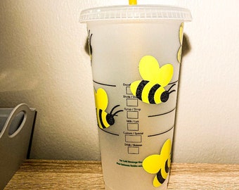 Custom Bumble Bee Starbucks Cup