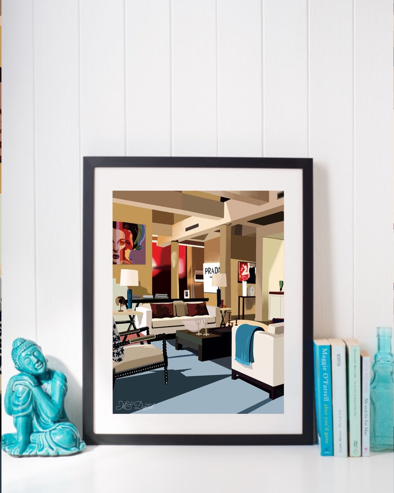 Serena Van Der Woodsens Apartment Gossip Girl Print Etsy