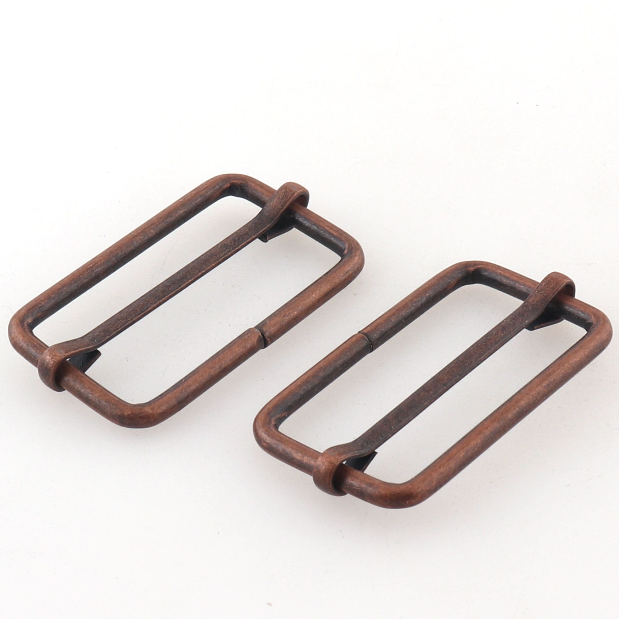 Metal Sliding Bar Strap Adjuster Antique Copper Buckles Slider for