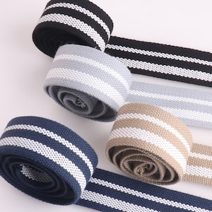 Cotton Blend Heavy Weight Solid Bag Strapping Webbing 38 mm Wide Cotton Webbing  Webbing Bag handles, bag strap for tote bag