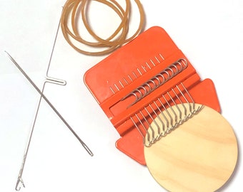 12 ganci portatile Mini fai-da-te a mano maglia tavola di legno Speedweve Tipo Mending Telaio Strumento Vestiti Jeans Tessitrice Macchina Strumenti di cucitura Darning