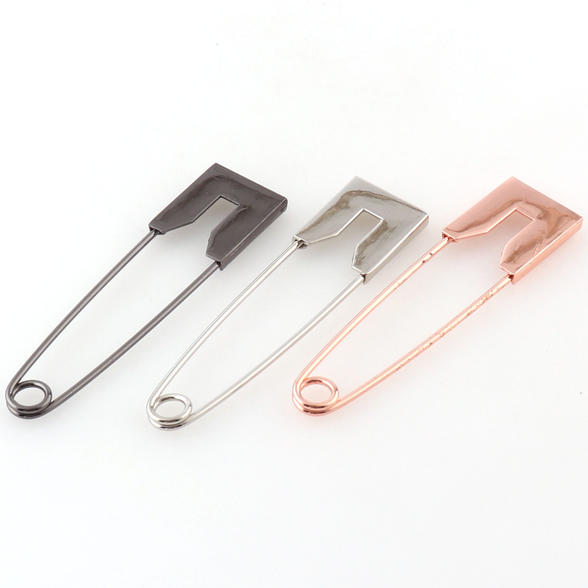 Silver Rosegold Gunmetal Safety Pins,sweater Pin Brooch Pin Metal