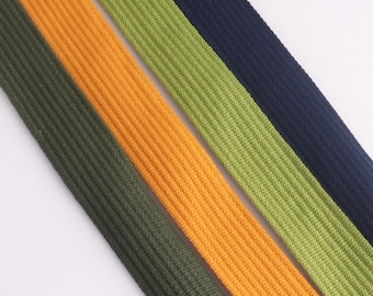 Cinghia di cotone da 1,5 pollici - 5 iarde continue - Molti colori disponibili Manici per borse, tracolla per borse tote Cinghia per tappezzeria