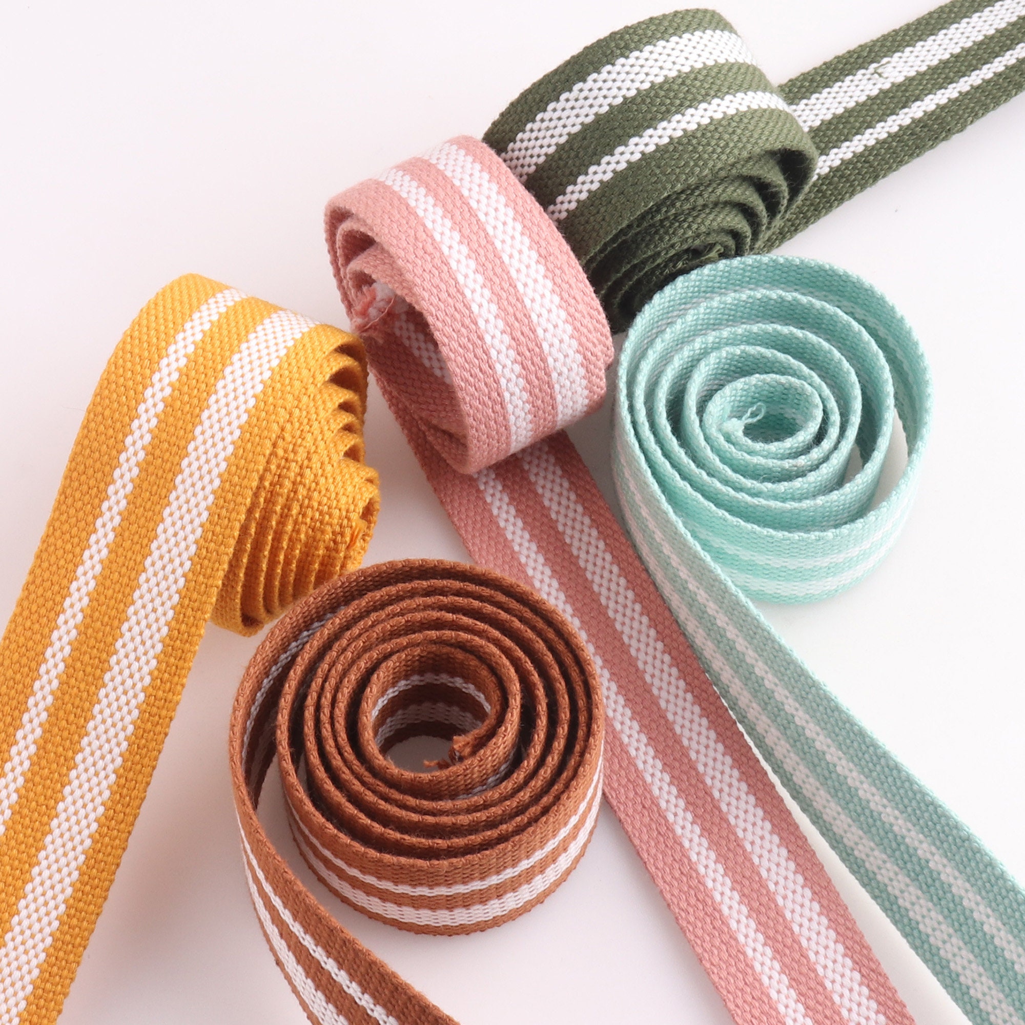 3cm 3M Heavy Cotton Webbing Cotton Canvas Webbing Tape Bag Straps Belt  Sling Fabric Strap Sewing