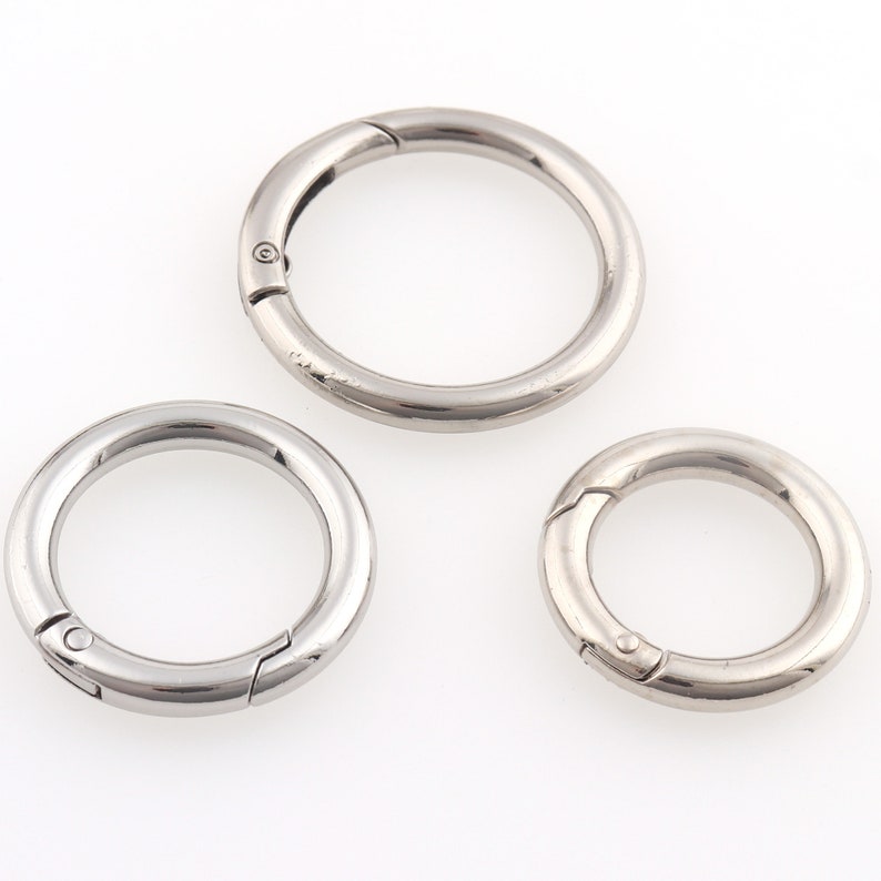 Metal O Rings,spring O Ring Clasps Spring Gate Ring Purse O Ring Round ...