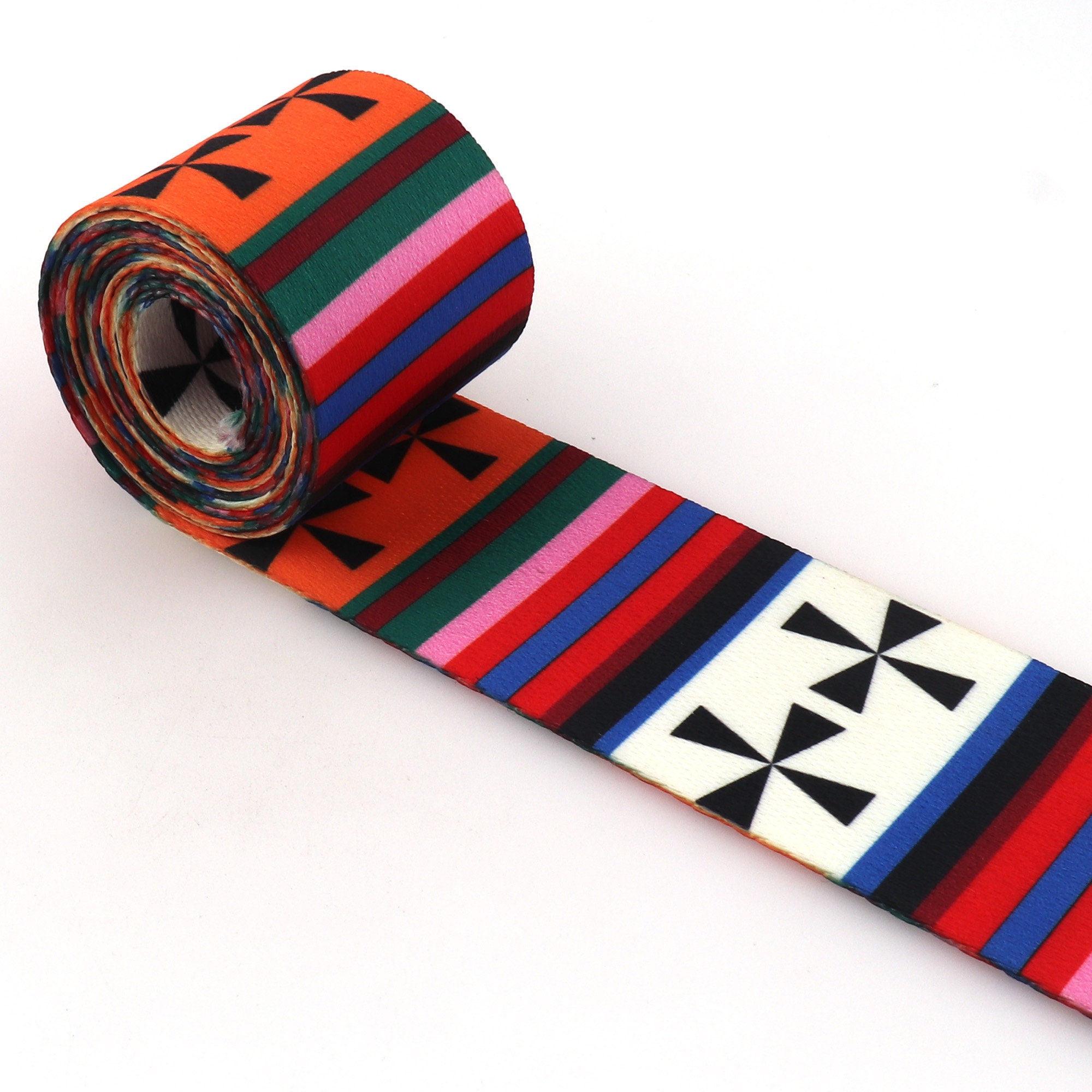 2 inch Polyester Jacquard Webbing Fashion with Colorful Pattern Lace Ribbon DIY Bags Strap Garment Belt Sewing Jewelry Accessories