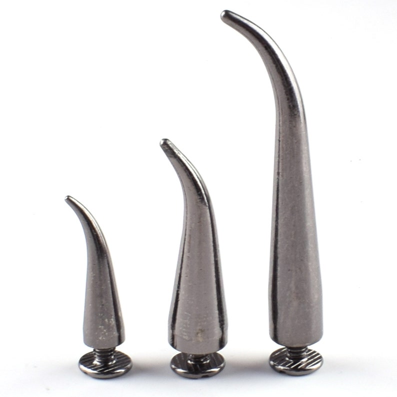 Bullet Punk Spikes---Leather Crafts Screw Punk Studs Bullet Cone Spike Stud Metal Screw Rivets Punk Stud Cone Rivets Screw Punk