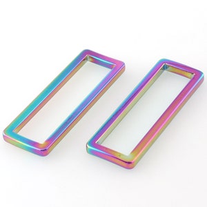 2" ( Inner 50mm) metal rectangle buckle rectangular rings purse strap buckle flat rectangle ring bag hardware