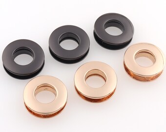 1 inch Gold /balck Alloy Eyelets Metal Eyelet Grommet Screw Screwback alloyed Screw in Grommet