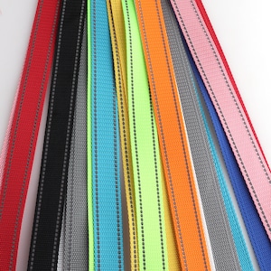 1&quot;Reflective Webbing Tape Twill Haberdashery Reflective Tape Grosgrain Ribbon Sew On reflective ribbon Reflector tape reflective Collar