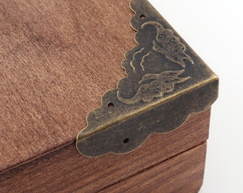 Antique bronze Boxes Protectors Scrapbooking 41mm Corner Protector with Screws For Table Desk Photo Album Accessory