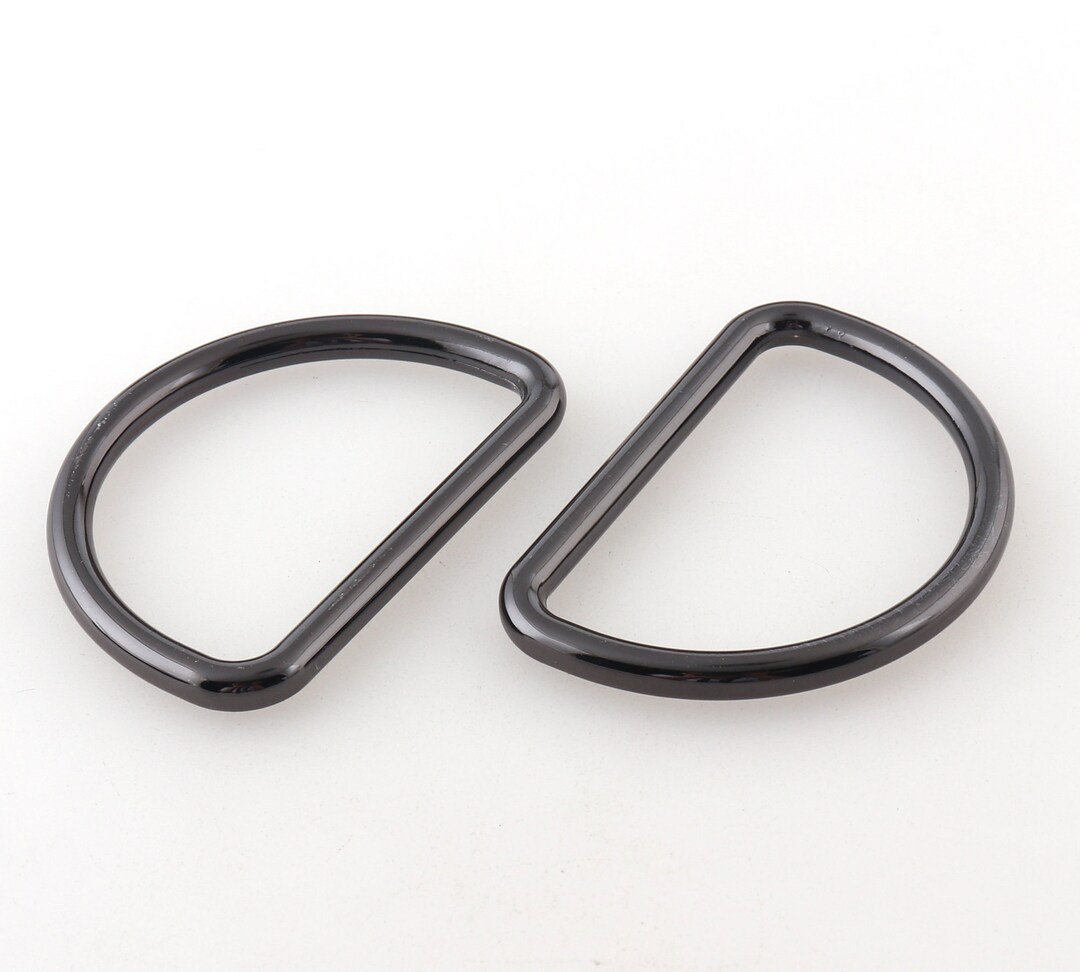 2 Inch Gun Black D-rings Metal D Rings D Circles,4 Pcs D Ring Non ...