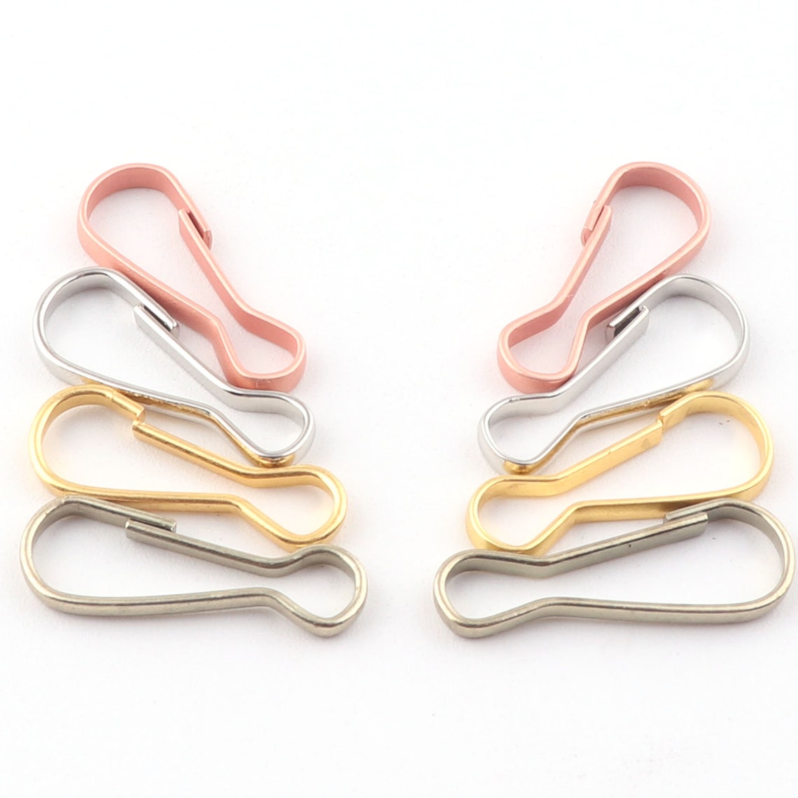 Mini Accessory Clip, Tether Hook, DIY Craft Supplies, Craft Ropes, Key Chains, Mask Hooks, Bulk