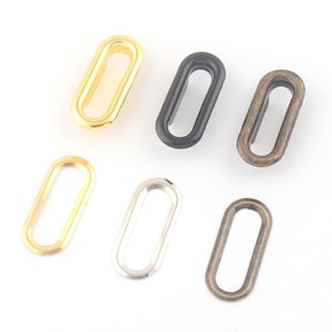 25mm Large Gold/Bronze/Black Oval Eyelets Grommet Eyelets with Washer for Sewing Leather Hardware Craft Canvas Making Sewing Accessories