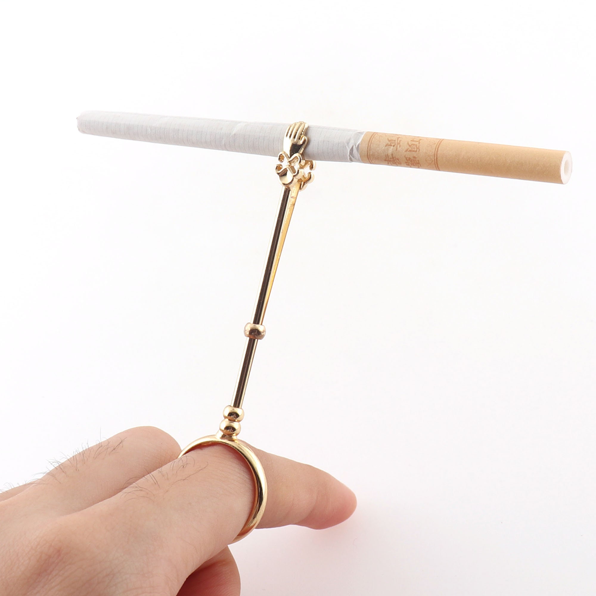 Cigarette holder ring NEW gold or silver 2 pcs Etsy