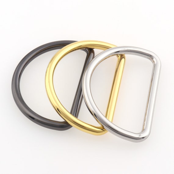 Buy FEGVE Titanium D-Rings with Screw Shackle Horseshoe U Shape Key Ring  DIY Leather Craft Purse for 2/3 Inch Strap Online at desertcartINDIA