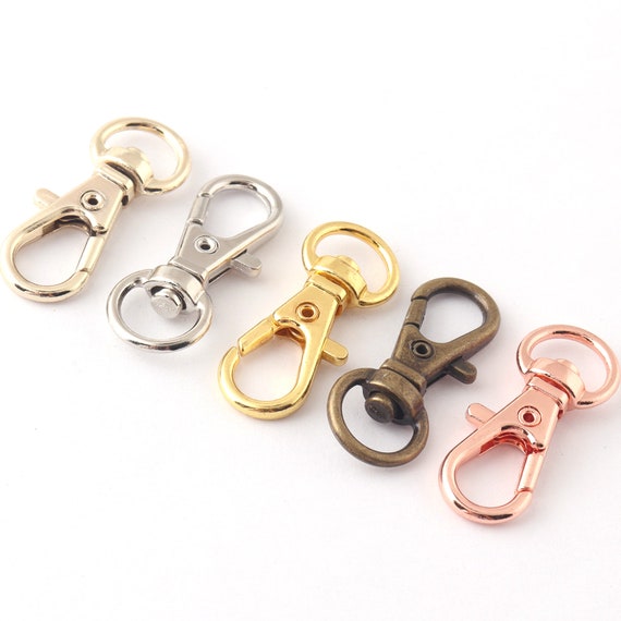 Alloy Swivel Hook Trigger Clips Snap Hooks 1.5 Rainbow Silver Antique  bronze Strapping For DIY Accessories Keychain Parts DIY
