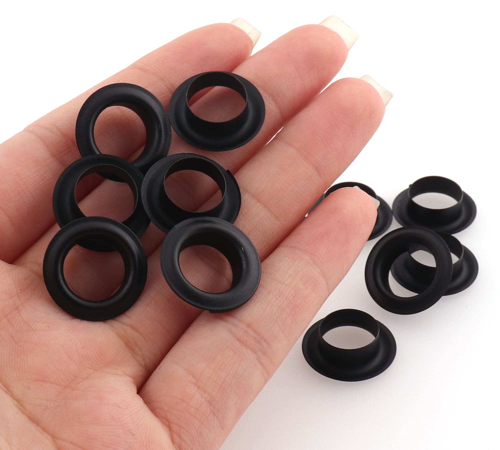 Black Eyelets Grommets With Washers Metal Grommets Rivets Etsy UK