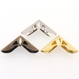 Metal Book Corner Scrapbooking Albums Menus Folders Protectors 31*31*9mm Gold/Silver/Antique bronze for DIY Decoration