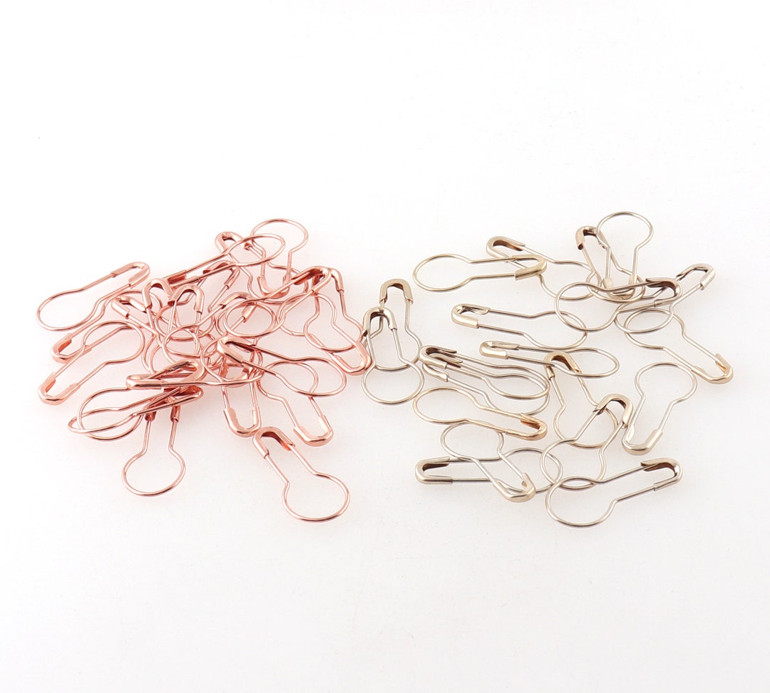 100psc Safety Pins Pear Shaped Safety Pins for Clothing Etsy