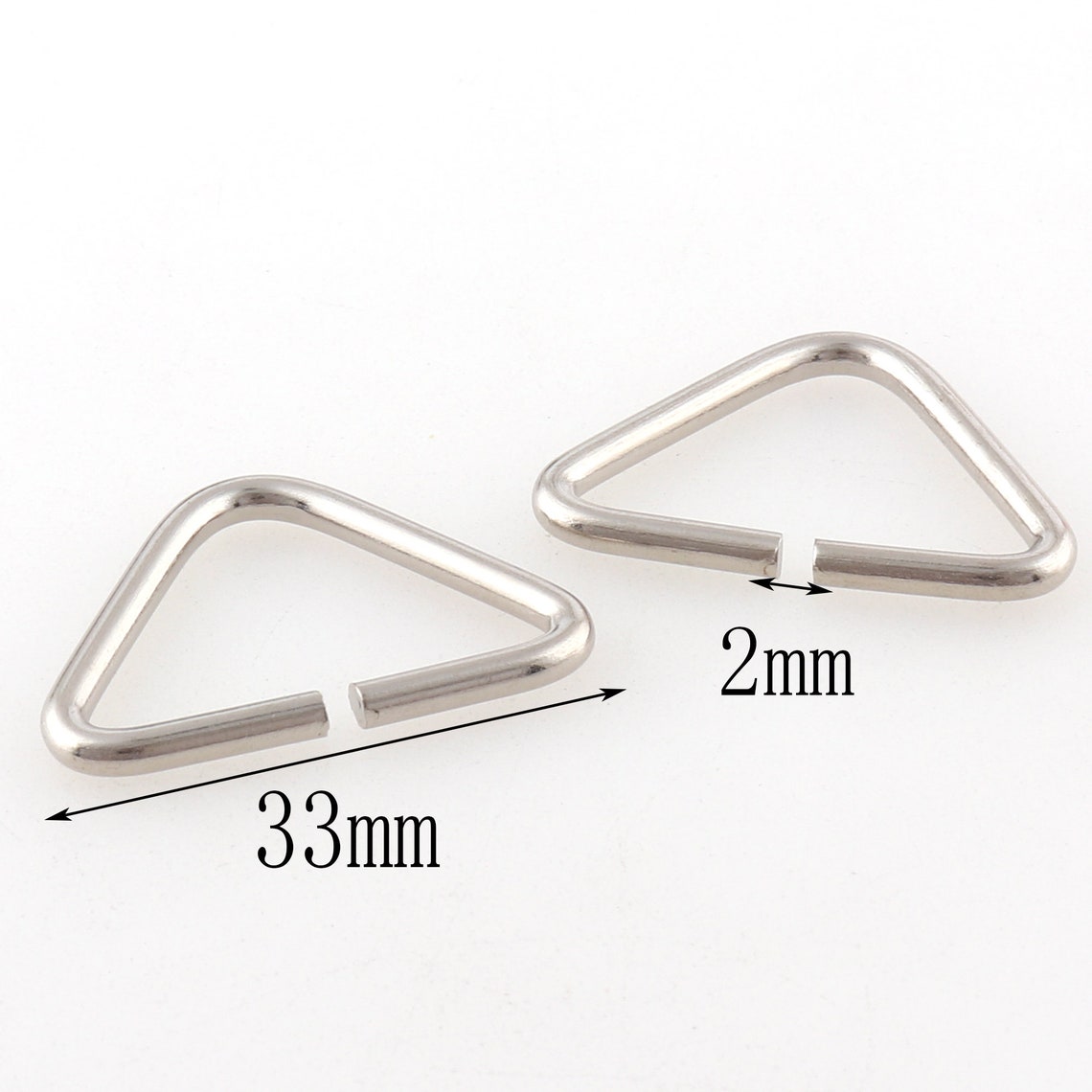 Metal Triangle Adjustment Buckles 28mm Silver for Garment Etsy
