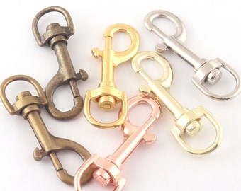 Swivel Snap Hook Leash Clip One inch swivel snap Trigger Clip Swivel Hooks Solid zinc alloy Trigger Clip Swivel Snap Hooks Lobster Clasps