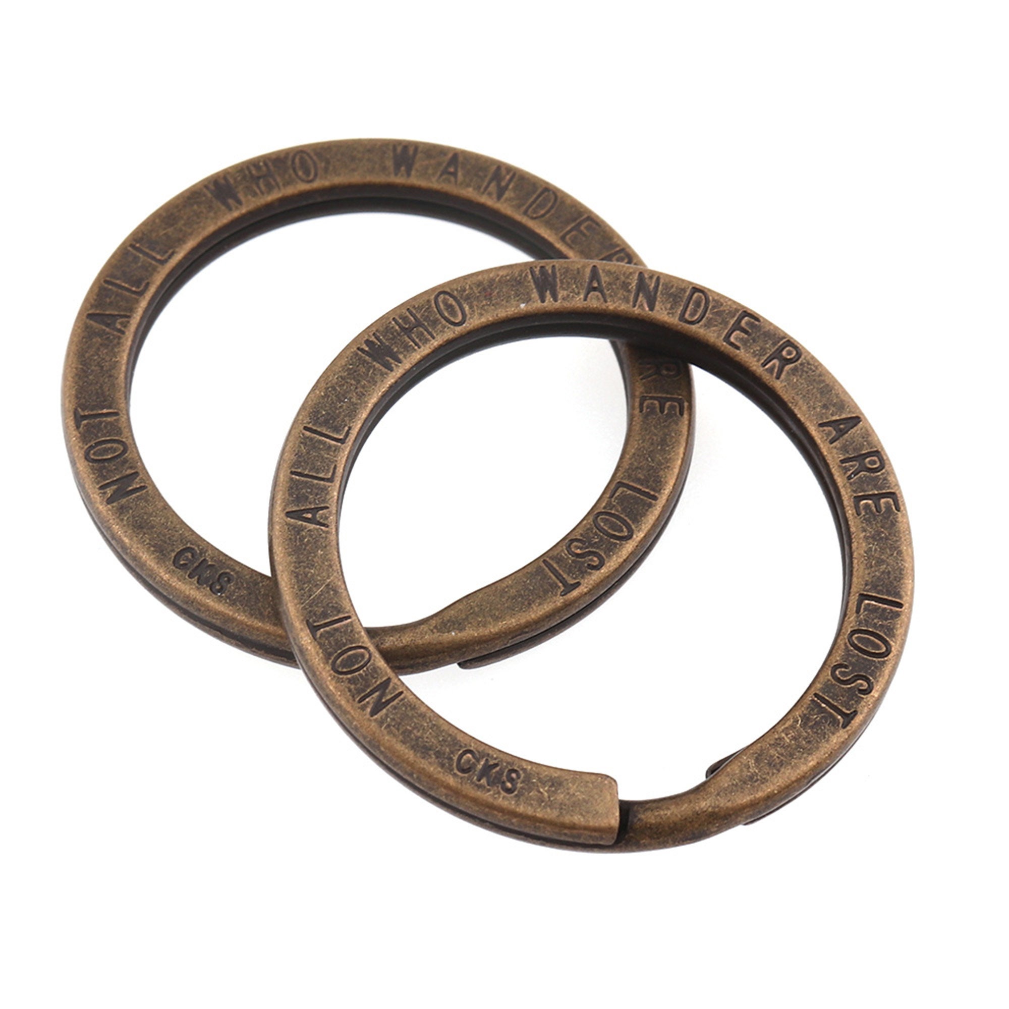 10pcs Metal Antique bronze Key rings 27mm Round Split Rings Etsy