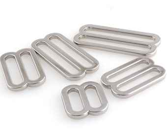 1"-2"Metal Slides Tri-glides Wire-formed Roller Pin Buckles Strap Slider Adjuster for Bags Garment Leather Accessories