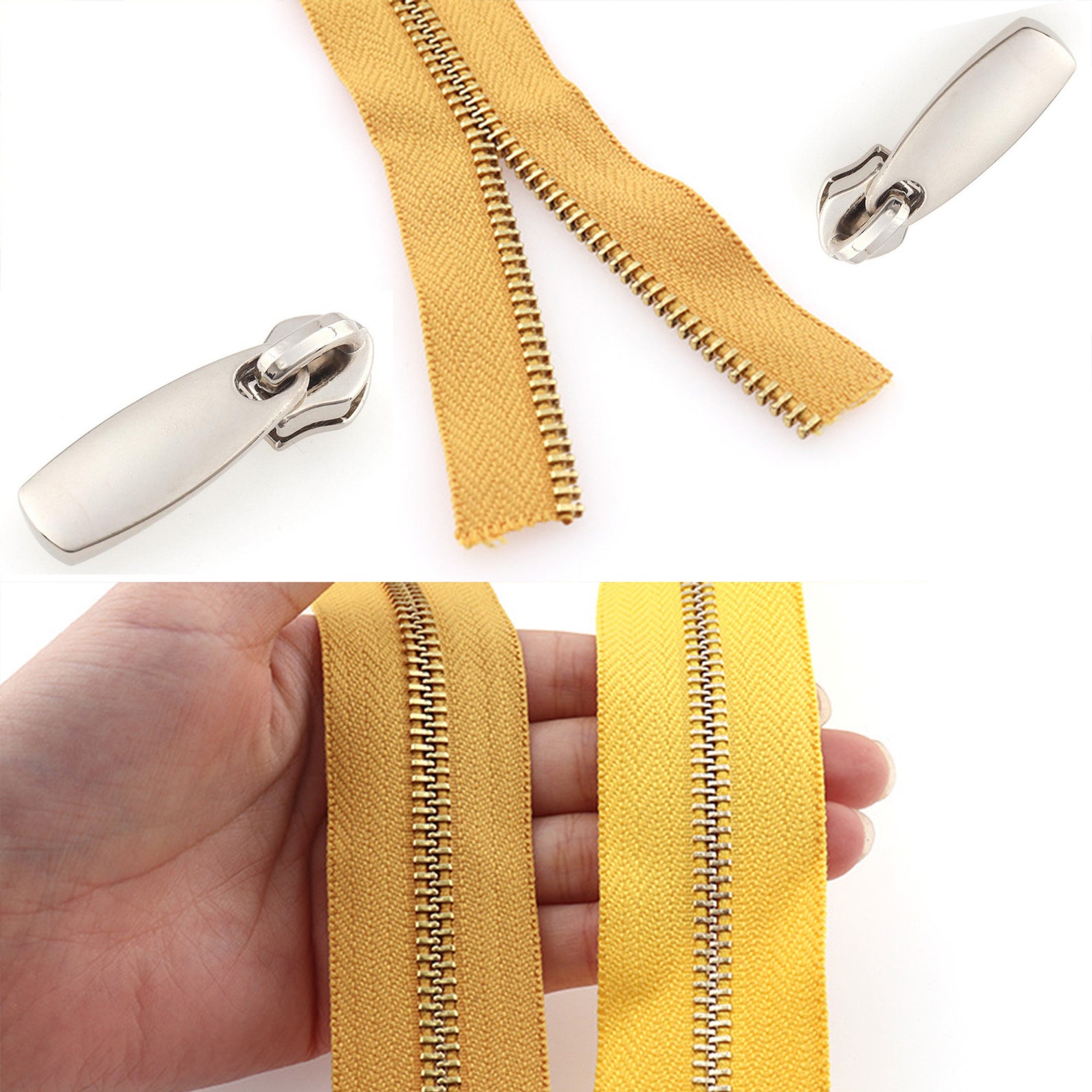 5 Meters Zipper by the Yard Nylon Coil Zippers With 10 Pcs Etsy