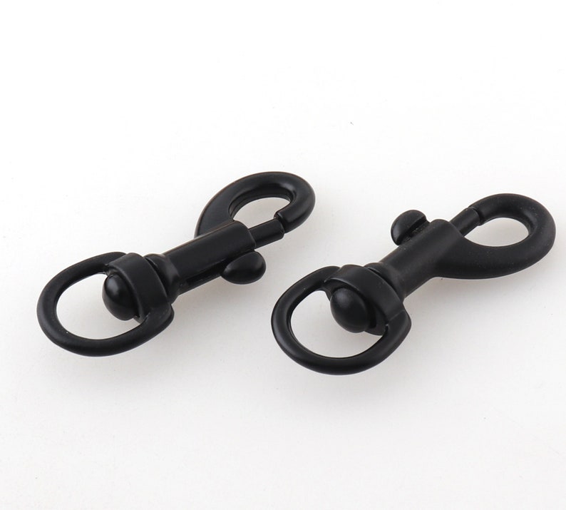 Black Swivel Snap Hook,metal Swivel Clasp Key Chain,lobster Clasp