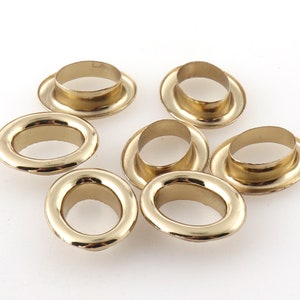 Gold Grommets Eyelets with Washers oval shaped eyelets grommets Metal eyelets For Bead Cores Leathercraft
