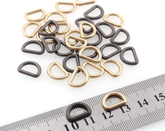 50pcs  D-Ring Findings Metal Non-Welded D rings for Belts Bags Landyard Leather Craft