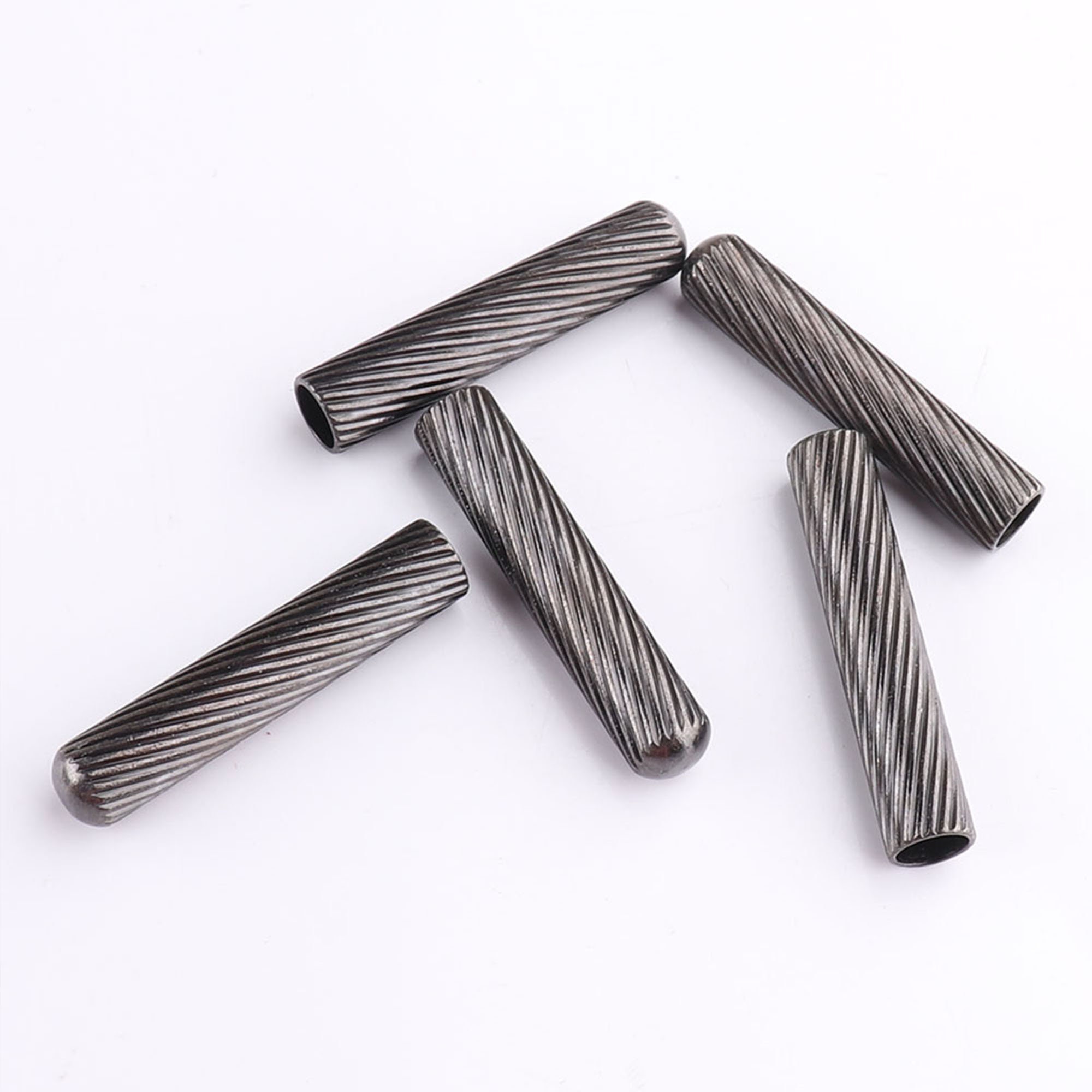 4pcs Silver Metal AGLETS TIPS for AIR  STYLE Shoe Lace SCREW On NO GLUE 