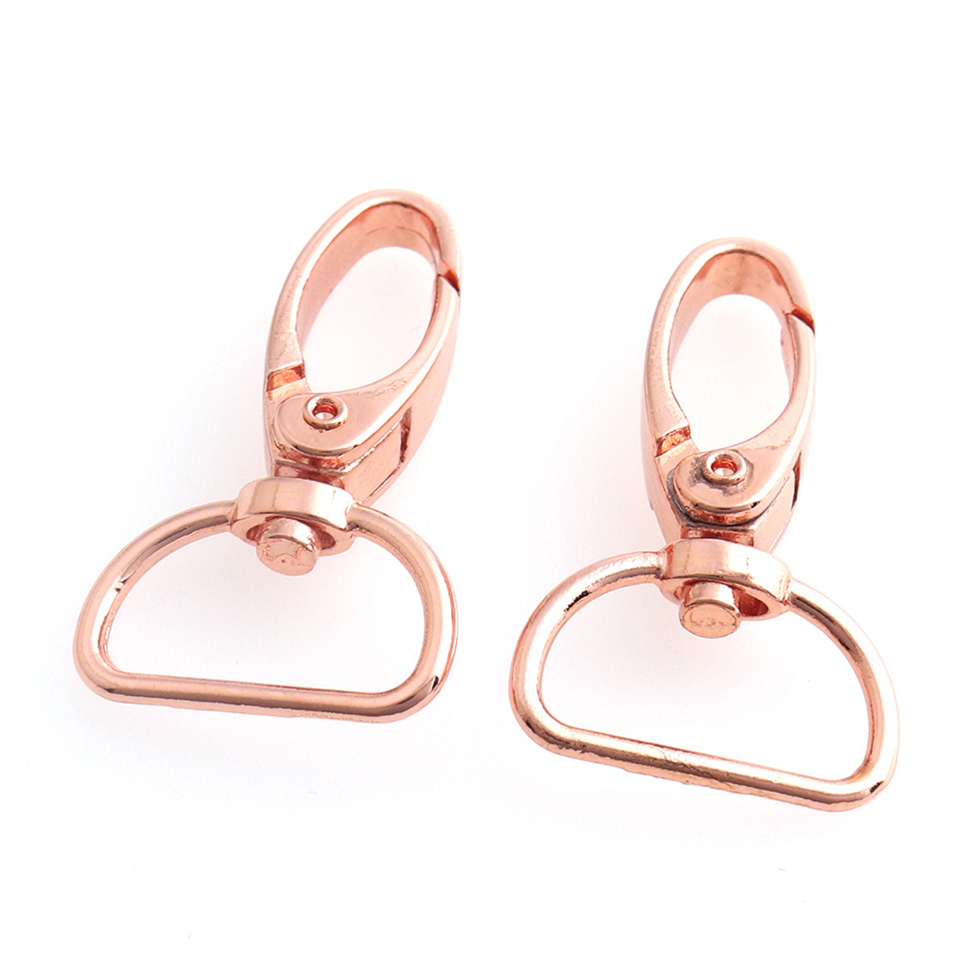 12PCS Rose Gold Swivel Trigger Clips Snap Hooks 20mm Lobster Clasp for DIY  Keychain Bag Part Accessory Jewelry Making Supplies 