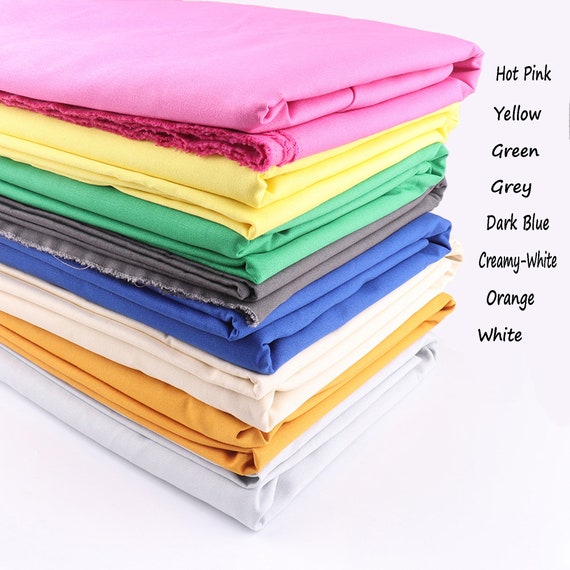 150x50cm Solid Color Cotton Fabric Breathable Cotton Patchwork for Sewing  Pillow Case and Storage Bag Home Textile Fabrics DIY 